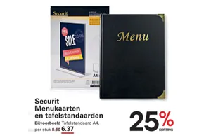 Securit Menukaart