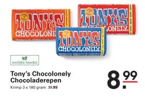 Tony's Chocolonely Chocoladerepen