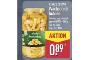 King's Crown Wachsbrechbohnen