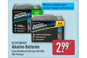 Activ Energy Alkaline-Batterien