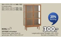 vesterby vitrinekast