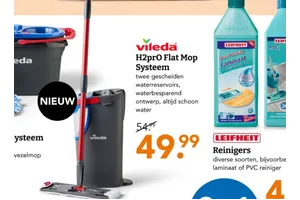 Vileda H2pro Flat Mop Systeem