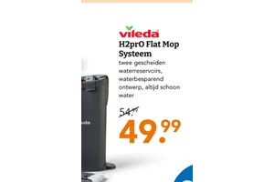 Vileda H2pro Flat Mop Systeem