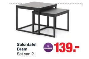 Salontafel Bram Set van 2