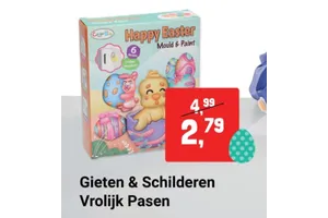 Color Day Happy Easter Mould & Paint