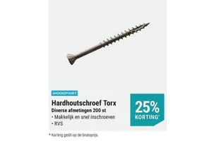 Woodfast Hardhoutschroef Torx