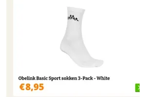 Obelink Basic Sport sokken 3-Pack