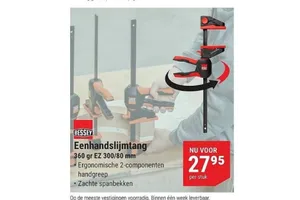 Bessey Eenhandslijmtang