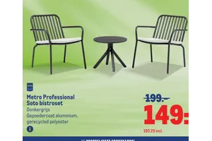 Metro Professional Soto bistroset
