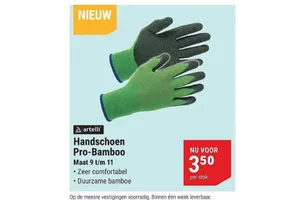 Artelli Handschoen Pro-Bamboo