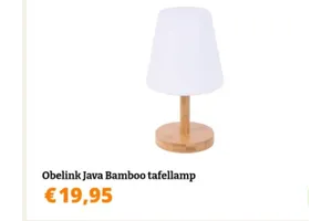Obelink Java Bamboo tafellamp