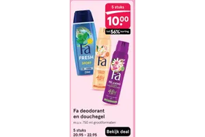 Fa deodorant en douchegel