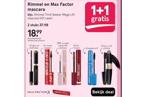 Rimmel en Max Factor Mascara