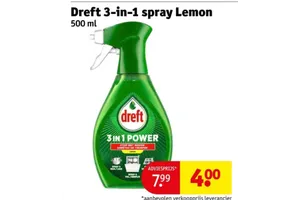 Dreft 3-in-1 spray Lemon