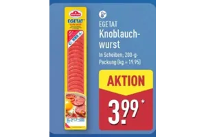 Egetat Knoblauchwurst