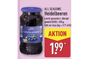 All Seasons Heidelbeeren