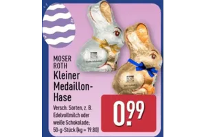 Moser Roth Kleiner Medaillon-Hase