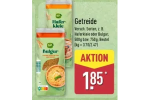 Haferkleie oder Bulgur