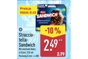 Mucci Stracciatella Sandwich