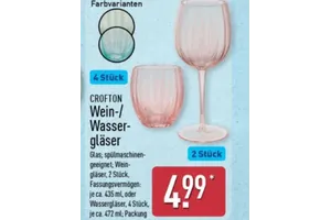 CROFTON Wein-/Wassergläser