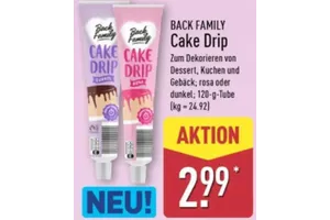 Back Family Cake Drip