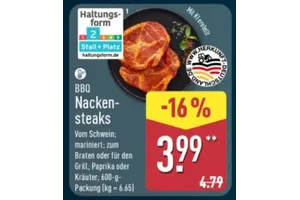 BBQ Nackensteaks