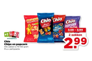Chio Chips en popcorn