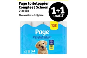 Page toiletpapier Compleet Schoon