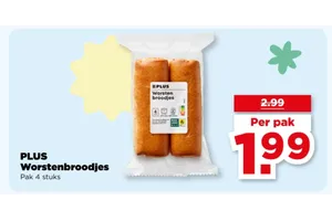 PLUS Worstenbroodjes