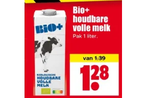 Bio+ Houdbare volle melk