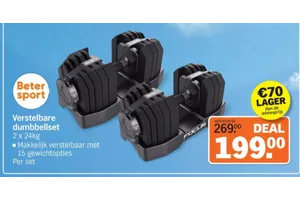 Beter sport Verstelbare dumbbellset