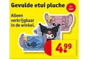 Gevulde etui pluche