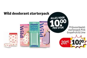 Wild deodorant starterpack