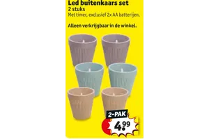 Led buitenkaars set
