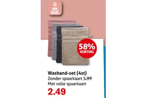 SPA ZEGEL Washand-set