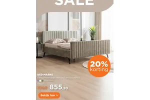 BED MARKE Gestoffeerd bed