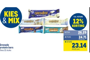 Grenade protein bars