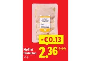 Kipfilet flinterdun