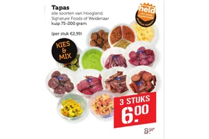 Hoogland, Signature Foods of Weidenaar Tapas