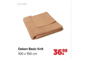 JOLLEIN Deken Basic Knit