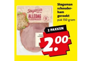 Stegeman Schouderham gerookt