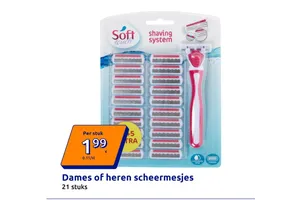 Soft touch Scheermesjes