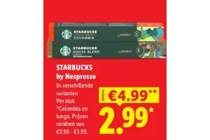 Starbucks Nespresso capsules