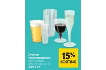 wegwerpglazen