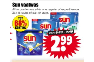 Sun Vaatwastabletten