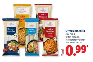 Diverse noedels