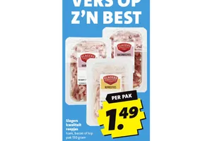 Slagers kwaliteit reepjes