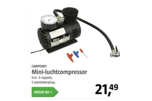 CARPOINT Mini-luchtcompressor