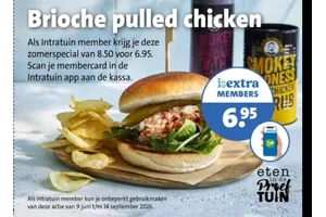 Brioche pulled chicken
