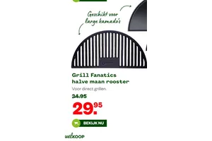 Grill Fanatics halve maan rooster